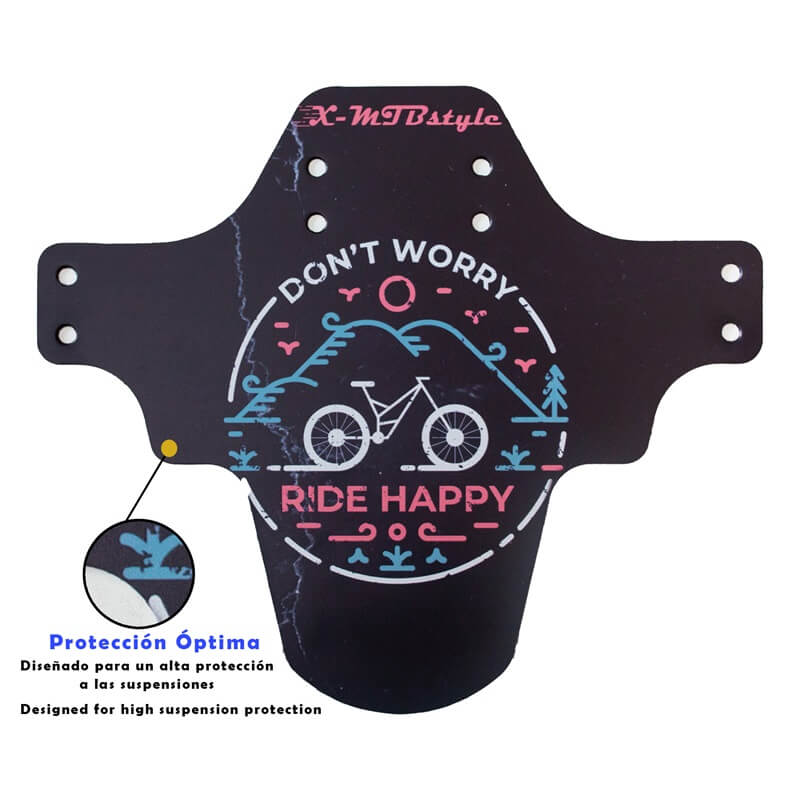 guardabarros bici montaña dont worry ride happy mejorados