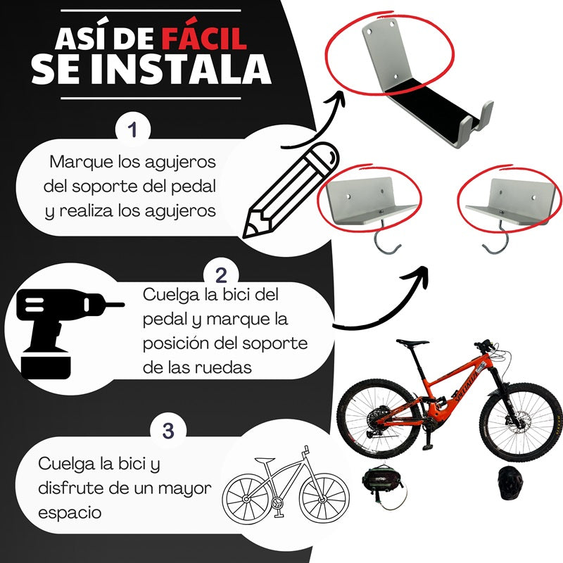 soporte bici pared ikea xmtbstyle