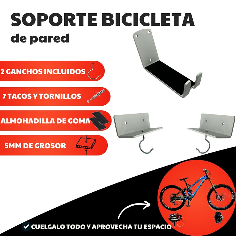 soporte de bici para pared blanco xmtbstyle