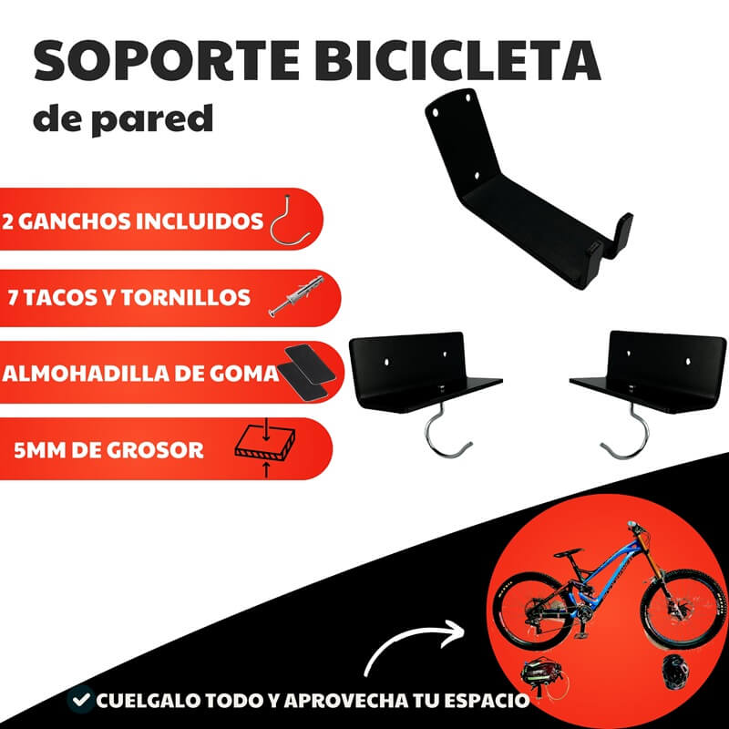 soporte pared bicis y accesorios xmtbstyle